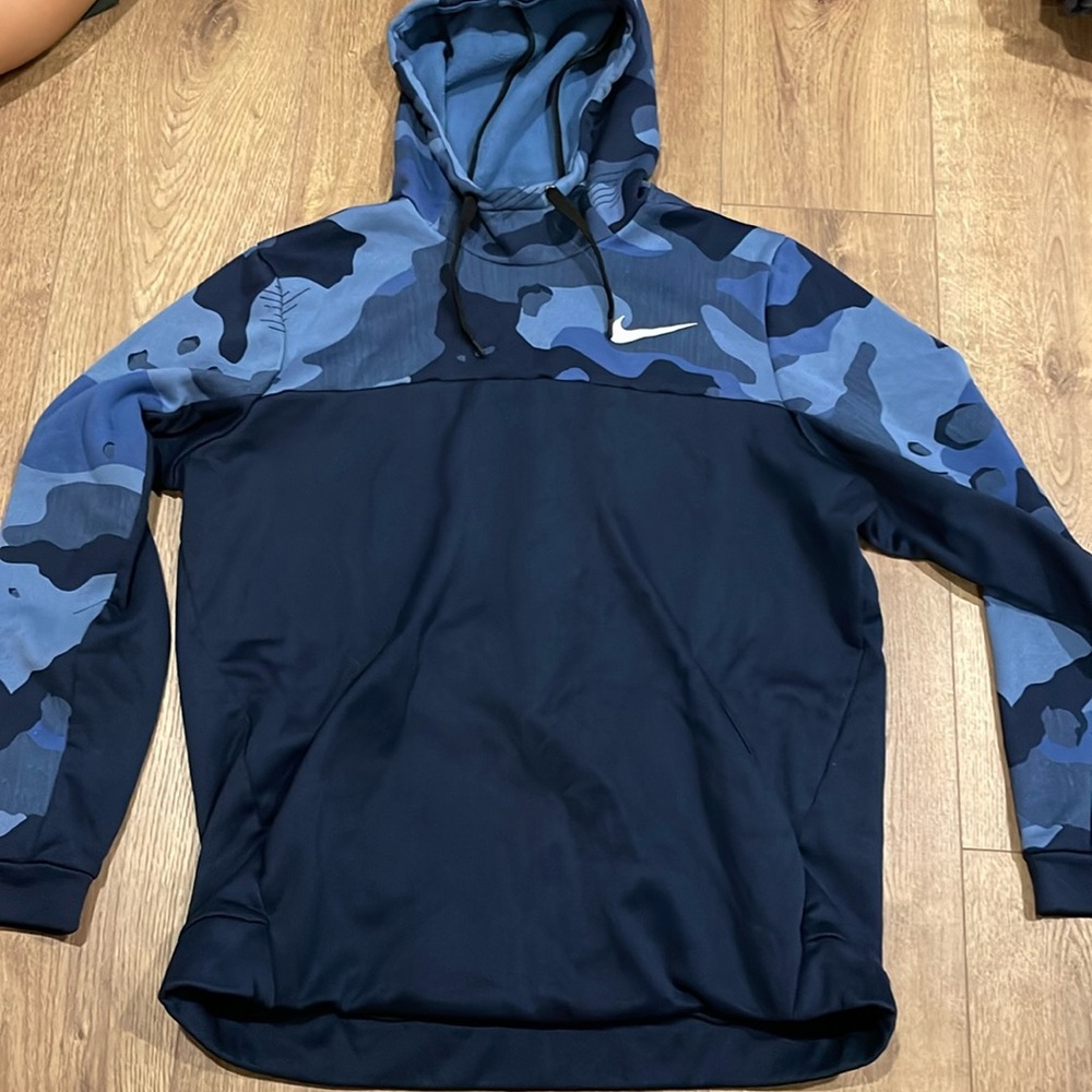 blue nike hoodie